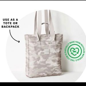 VS PINK white camo gym bag